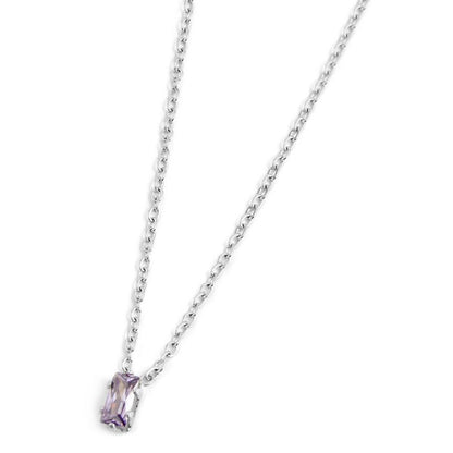 Collana Marlù donna Cristallo baguette viola