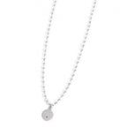 Collana Marlù Donna con pendente 'Albero dei Valori' con perle bianche e Acciaio