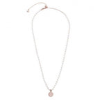 Collana Marlù Donna con pendente 'Albero dei Valori' con perle bianche PVD Rosè
