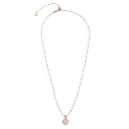 Collana Marlù Donna con pendente 'Albero dei Valori' con perle bianche PVD Rosè