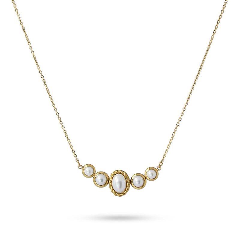 Collana Donna Anartxy Stone & Pearl Cinque Perle