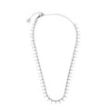 COLLANA MARLU' DONNA GRUMETTA CON PENDENTI SMALTO BIANCO ACCIAIO