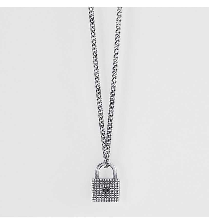 Collana Mabina uomo Lucchetto