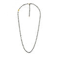 Collana Marlù Donna Cristalli Neri 3MM Oro