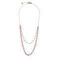 Collana Marlù Donna Cristalli Rossi Oro