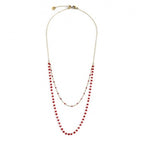 Collana Marlù Donna Cristalli Rossi Oro