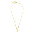 Collana Marlù donna con chiave pendente, cristalli bianchi ed ematite