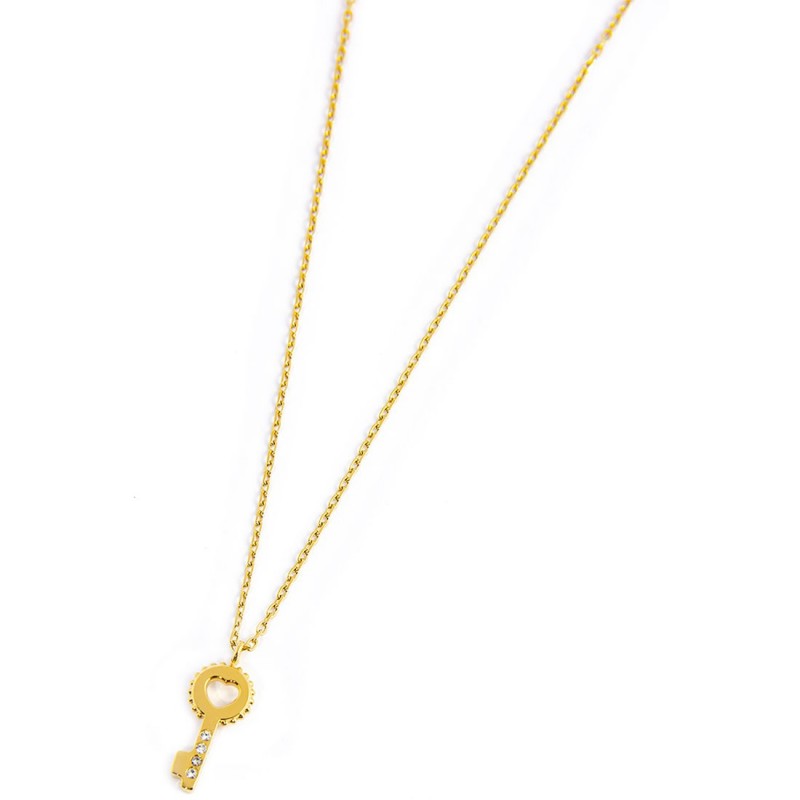 Collana Marlù donna con chiavi pendenti e cristalli
