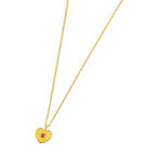 Collana Marlù donna con cuore pendente e cristallo rosso