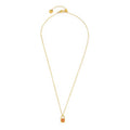 Collana Marlù donna con lucchetto pendente con cuore e cristalli rossi