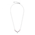 COLLANA MARLU' DONNA STELLA MARINA PENDENTE E MIYUKI MULTICOLORE ACCIAIO