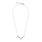 COLLANA MARLU' DONNA STELLA MARINA PENDENTE E MIYUKI MULTICOLORE ACCIAIO