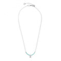 COLLANA MARLU' DONNA STELLA MARINA PENDENTE E MIYUKI TURCHESI ACCIAIO