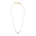 COLLANA MARLU' DONNA STELLA MARINA PENDENTE E MIYUKI TURCHESI PVD ORO