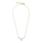 COLLANA MARLU' DONNA STELLA MARINA PENDENTE E MIYUKI TURCHESI PVD ORO