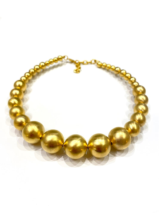 Collana Sereluz Bubble gold satin