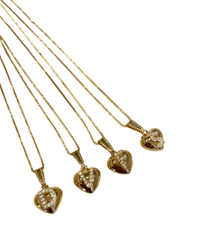 Collana donna Diamond Accessori Iniziale Cuore small