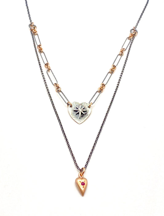 Collana Sacramore cuore vintage