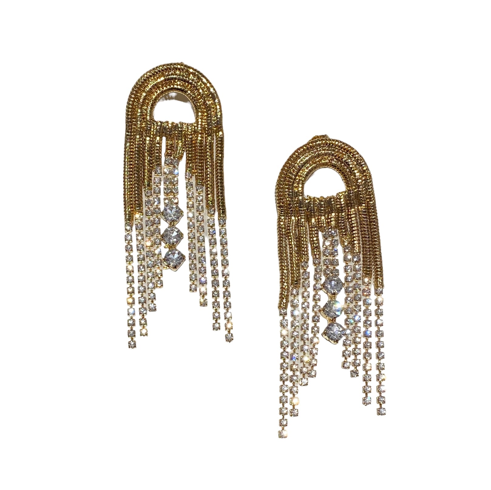 Orecchini Diamond Accessori Cascata Crystal
