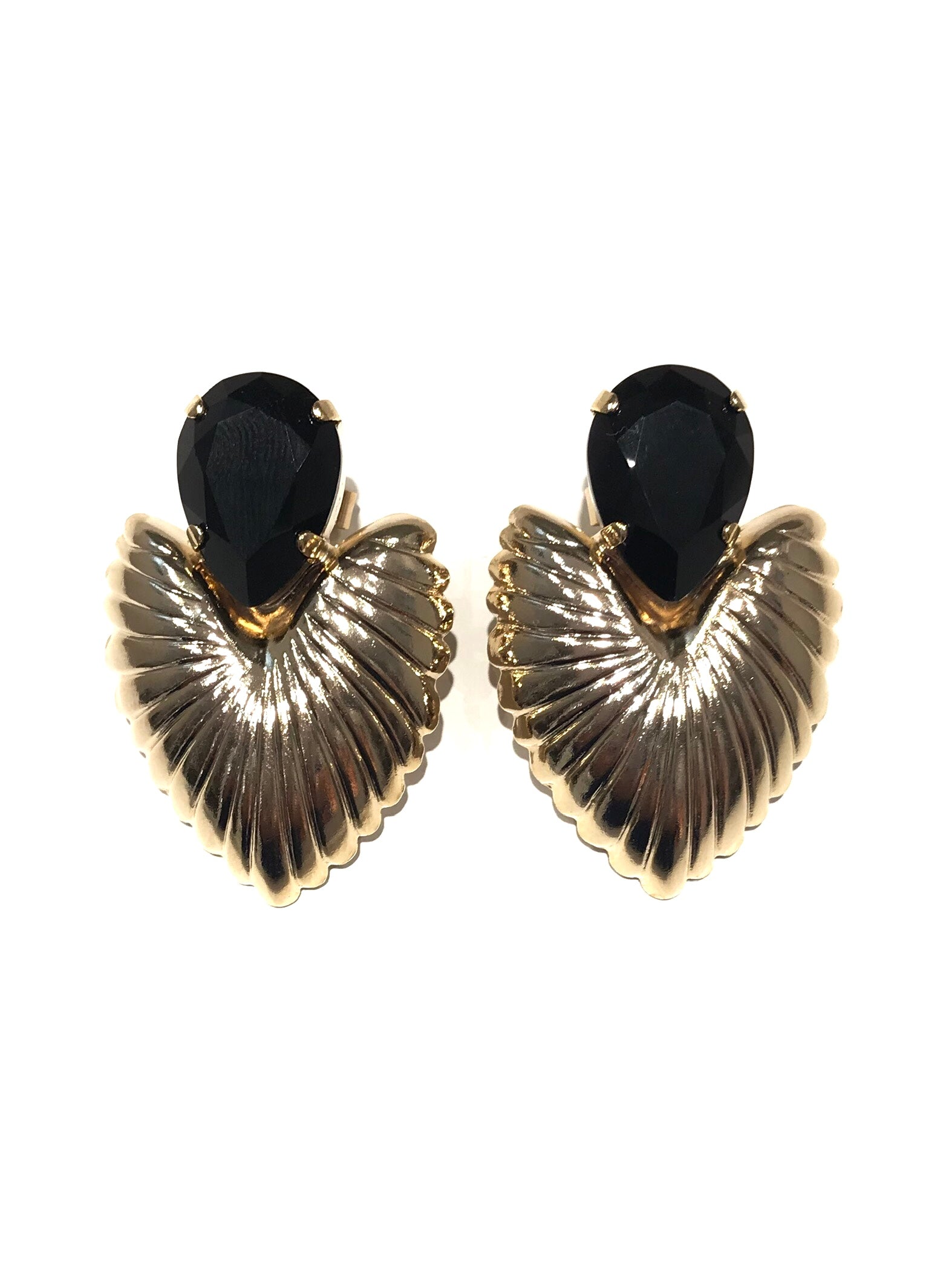 Orecchini Diamond Accessori Heart Nero