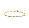 Bracciale tennis Marlù 2mm pvd oro