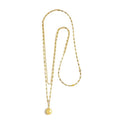 Collana Marlù CHIAMA ANGELI CON DOPPIA CATENA PVD ORO