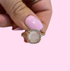Anello Marcello Pane donna Quarzo Bianco e zirconi