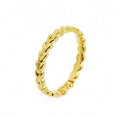 ANELLO DONNA MARLÙ TRAMA CHEVRON PVD ORO