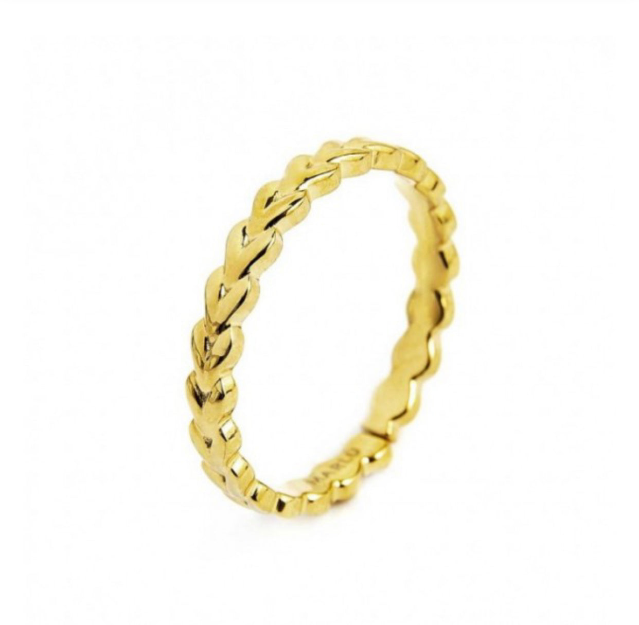 ANELLO DONNA MARLÙ TRAMA CHEVRON PVD ORO