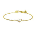 BRACCIALE MARLÙ CUORE DI MADREPERLA PVD ORO