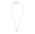 Collana Marlù donna STELLA PENDENTE CON ZIRCONE AZZURRO PVD ORO