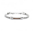 BRACCIALE UOMO MARLÙ CATENA CORDA CANNETTA CURVATA LEGNO