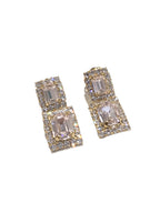 Orecchini Diamond Accessori Square Rosa Cipria