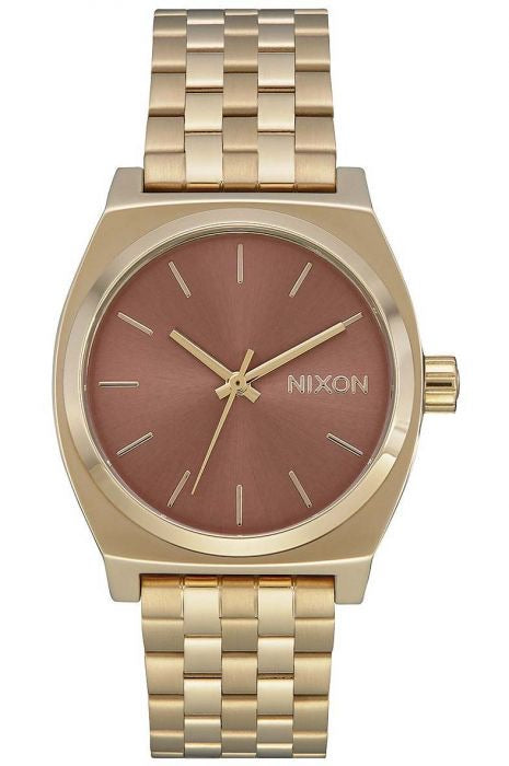 Orologio Nixon medium Time teller light gold/marsala