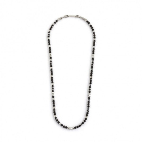 Collana Marlù uomo agata nera