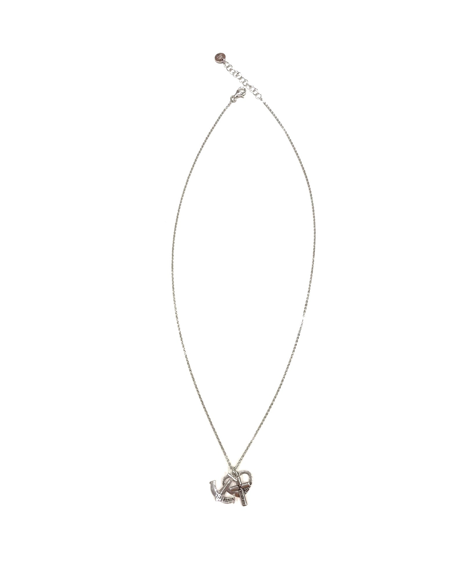 Collana Agios Donna Cuore Ancora e Croce