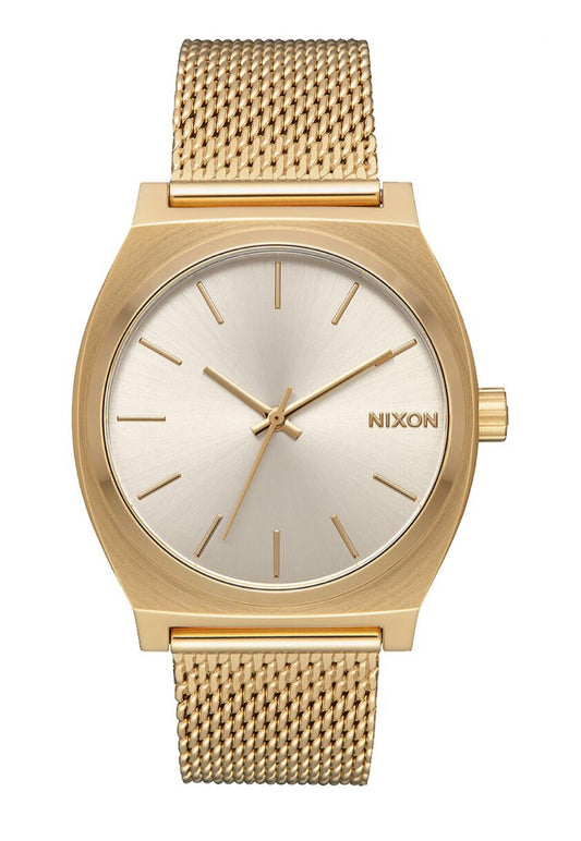 Orologio Nixon Time Teller Maglia milanese gold/cream