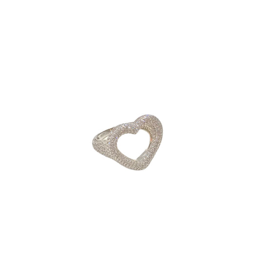 Anello Rocce sagoma cuore 17mm