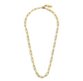 COLLANA MARLÙ CON CATENA A MAGLIA LARGA PVD ORO