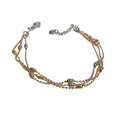 Bracciale Marcello Pane donna Tre Ori Mini Pepite e sferette