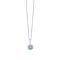 Collana Mabina Con pietra color acquamarina