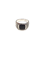 Anello Rocce Uomo Black square