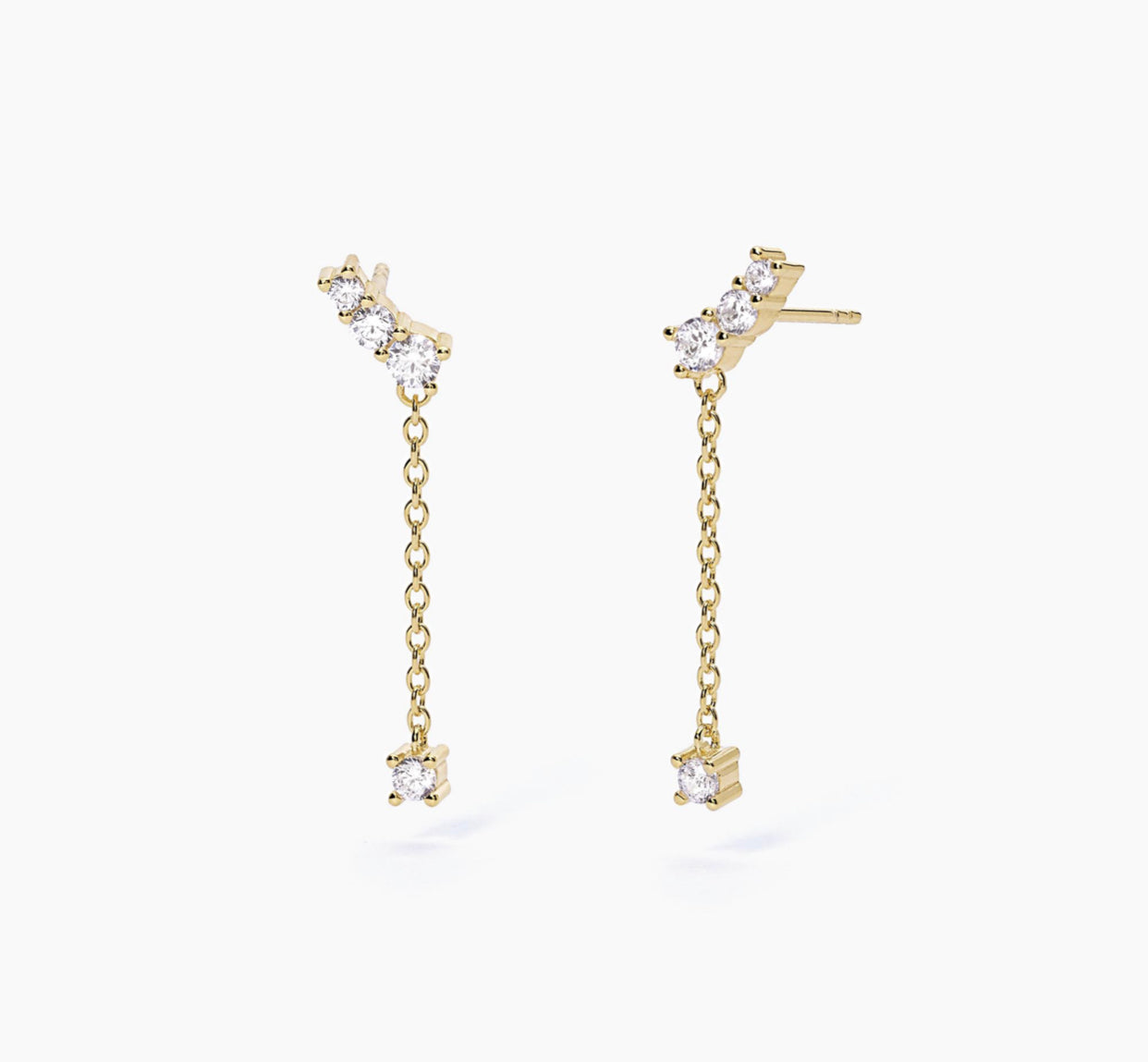 Orecchini  donna pendenti con catena JACKIE