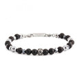 Bracciale Marlù uomo sfere pietra lavica ed ematite