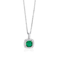 Collana Mabina con smeraldo sintetico