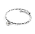 ANELLO MARLÙ DONNA CRISTALLO BIANCO 3 MM ACCIAIO