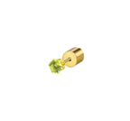 Mono orecchino  Marlù zircone pvd oro 3mm