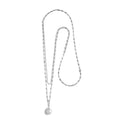 Collana Marlù CHIAMA ANGELI CON DOPPIA CATENA ACCIAIO