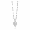 Collana Mabina cuore pavè