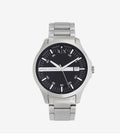 Orologio Armani Exchange uomo analogico Acciaio con quadrante nero spazzolato